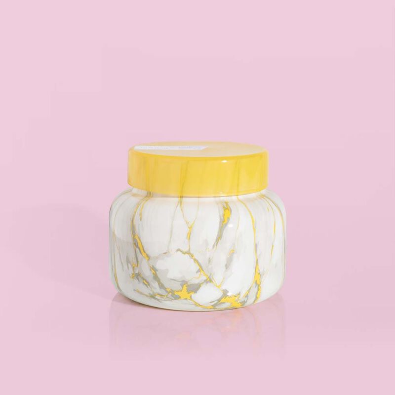 Pineapple Flower Modern Marble Signature Jar, 19 oz compliments modern decor image number 0